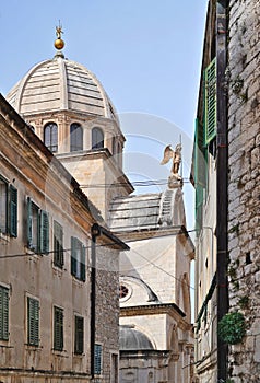 Dome of Sibenik Cathedral photo
