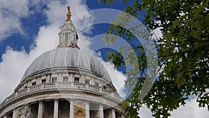 The dome of St Pauls Cathedral in London