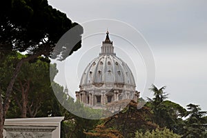 The dome of St. Peter Basilica