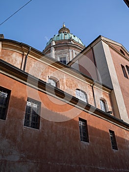 Dome of St Peter\'s Church in Reggio Emilia, Italy photo