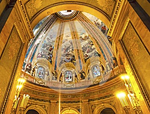 Dome Stained Glass San Francisco el Grande Madrid Spain