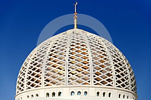 Dome of the Sultan Qaboos Grand Mosque in Muscat, Oman