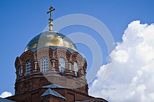 Dome of the Temple of St. Sergius of Radonezh.