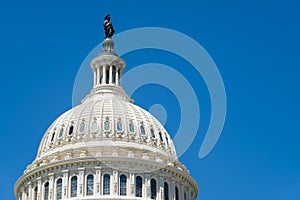 The dome of the US Capitol at Washington D.C. photo