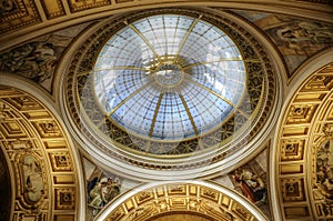 Domed ceiling in Prague National Museum photo