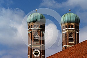 Domed church towers photo