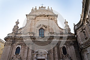 Domed Roman Catholic Monopoli cathedral, Basilica of the Madonna della Madia or Santa Maria della Madia, Monopoli, Bari pr