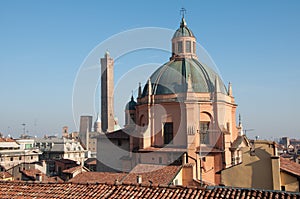 Domed roof of the Sanctuary of Santa Maria della Vita, Bologna Italy. photo