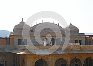 Domes in Amer Fort, Jaipur, Rajasthan, India