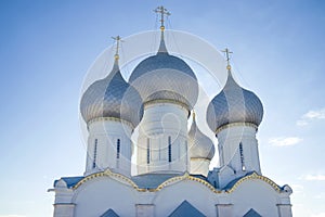 Domes of the Assumption Cathedral. Rostov Great