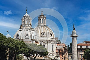 The Domes of Basilica di Santa Maria Maggiore Rome Italy