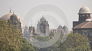 The domes of the buildings in Mumbai. India.