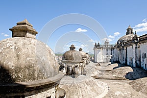 Domes on cathedral roof photo