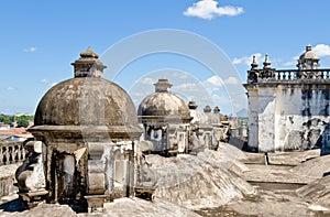 Domes on cathedral roof Leon photo