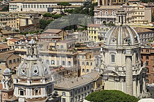 Domes churches of Santa Maria di Loreto and Santissimo Nome di M