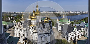 Domes of the Kiev Pechersk Lavra. Kyiv, Ukraine.