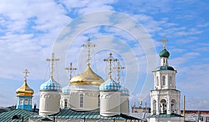 Domes of Nicholas Cathedral in Kazan