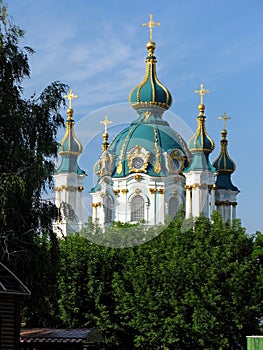 The domes of an Orthodox church