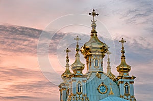 Domes of Petergof palace