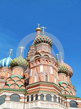 Domes of the Saint Basil's Cathedral (Pokrovsky Cathedral).