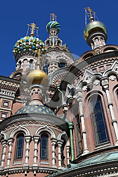 Domes of Spas-na-krovi cathedral.