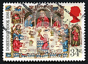 Domesday Boook UK Postage Stamp