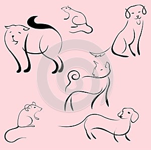 Domestic Animals Design Set