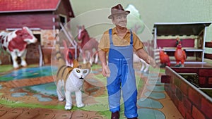Animal farm diorama display photo