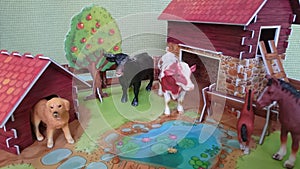 Animal farm diorama display photo