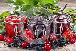 Domestic berry jam