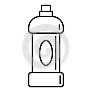 Domestic bleach bottle icon, outline style