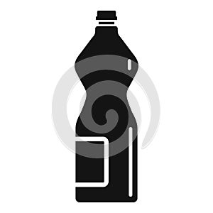 Domestic bleach bottle icon, simple style