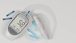 Domestic blood glucose meter and blood sampling needle with medical theme