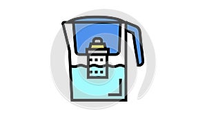 domestic filter water color icon animation
