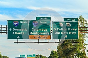 Domestic Flights to Hartsfield Jackson Airport Atlanta Sign