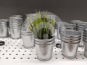 Domestic grass for sale in IKEA shop photo