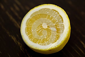 Domestic lemon fruit from the tree.