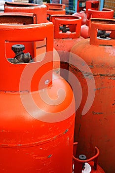 Domestic propane gas bottle