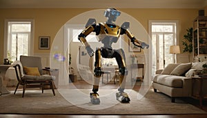 Domestic Robot in Living Room photo