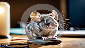 Domestic Rodent Navigating Mouse