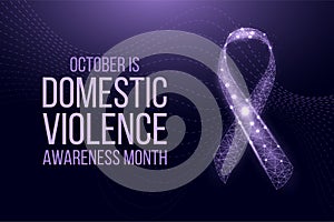 Domestic Violence Awareness Month concept.