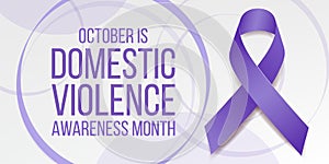 Domestic Violence Awareness Month concept.