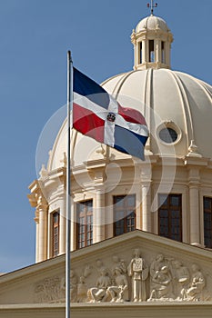 Domincan Republic National Flag and Palace