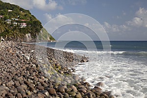 Dominica--Atlantic side, south end