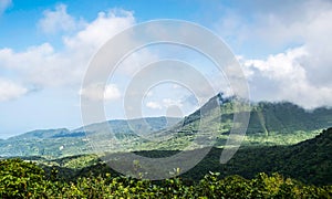 Dominica Boiling Lake Hike Landscape