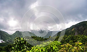 Dominica Boiling Lake Hike Landscape