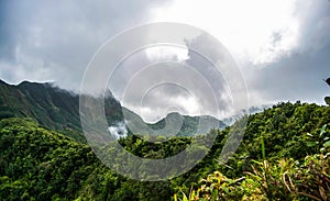 Dominica Boiling Lake Hike Landscape