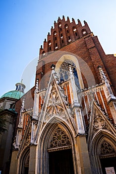 The Dominican Church in Krakow Poland