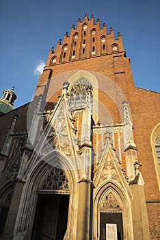 The Dominican Church in Krakow Poland