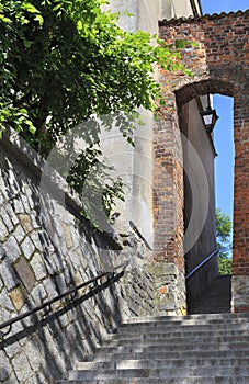 Dominican Gate, polish: Furta Dominikanska, old town in Sandomierz, Poland